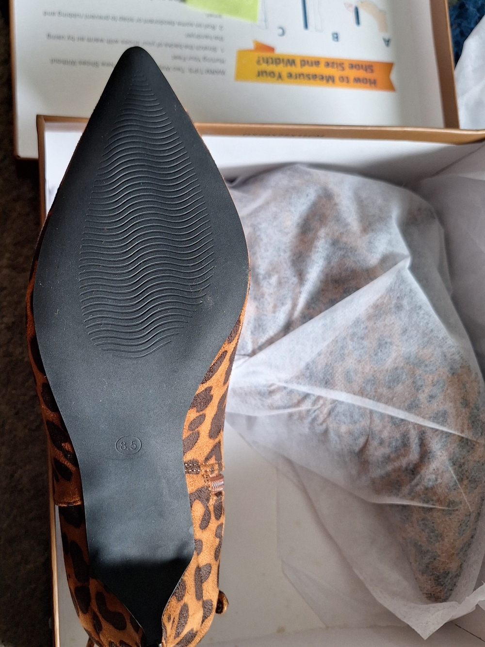 Leopard Print Pointed Toe Ankle Bootie